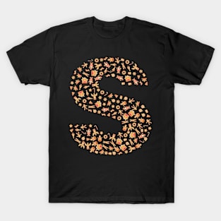 Letter S Initial Christmas Decorations Gingerbread T-Shirt